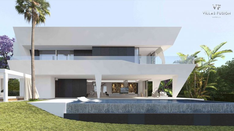 Villa in hi-tech style on the New Golden Mile