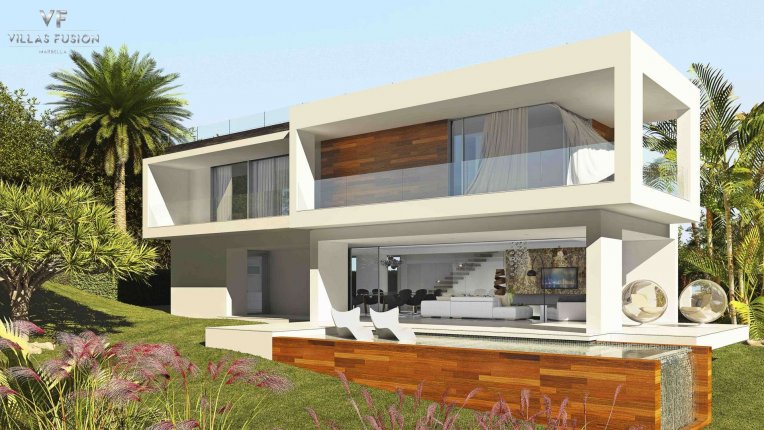 Villa in hi-tech style on the New Golden Mile