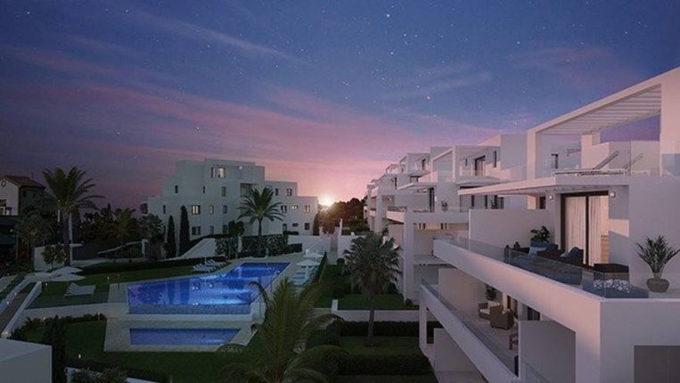 New contemporary apartment complex next to Golf 